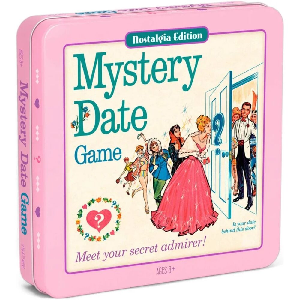 Mystery Date Game Nostalgia Edition Tin Complete Board Game Ages 8+ Hasbro